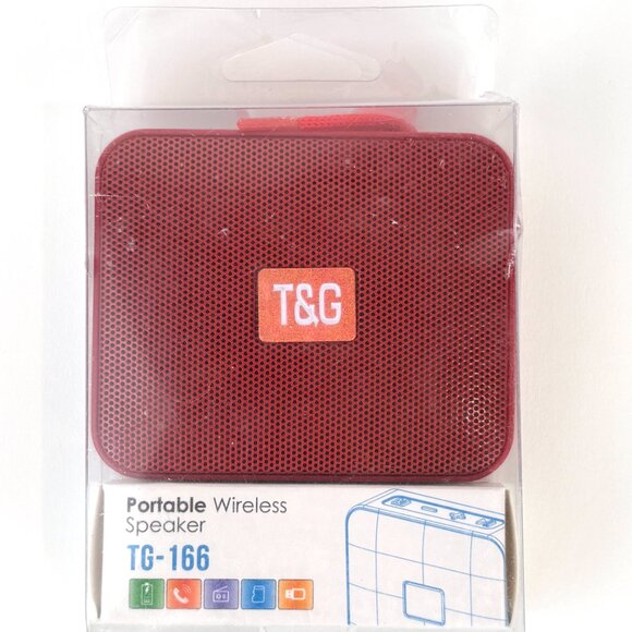 T&G TG166 Red Portable Wireless Bluetooth Small Speaker - Picture 4 of 11